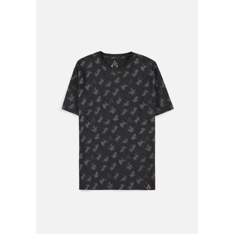 Assassin's Creed Heren Tshirt -L- All Over Print Zwart