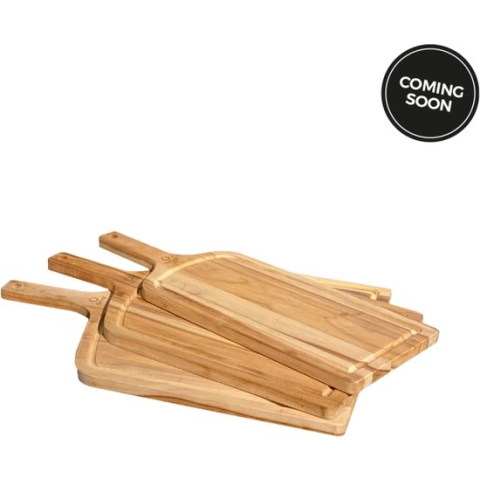 OFYR Serveerplank - Set van 3 stuks - Set van 3 stuks - Teakhout - rood