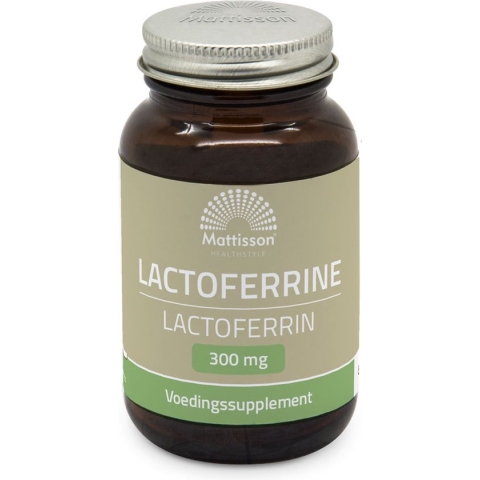 Mattisson - Lactoferrine 95% 300mg - Lichaamseigen Ijzerbindend Eiwit - 60 Capsules