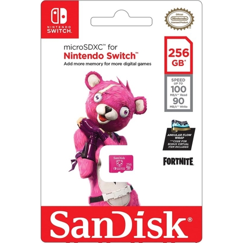 SanDisk microSDXC Extr 256GB (A1/V30/U3/C10/R100/W90) Fortnite, Cuddle Team Leader microSDXC-kaart 256 GB A1 Applicatio