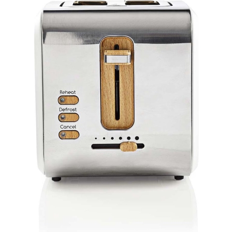 Broodrooster - Soft Touch Series - 2 Sleuven - Bruining niveaus: 6 - Ontdooifunctie - Wit