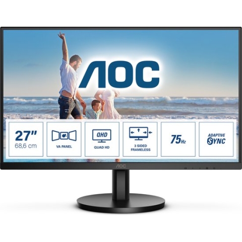 AOC Q27B3MA - QHD VA 75Hz Monitor - 27 Inch