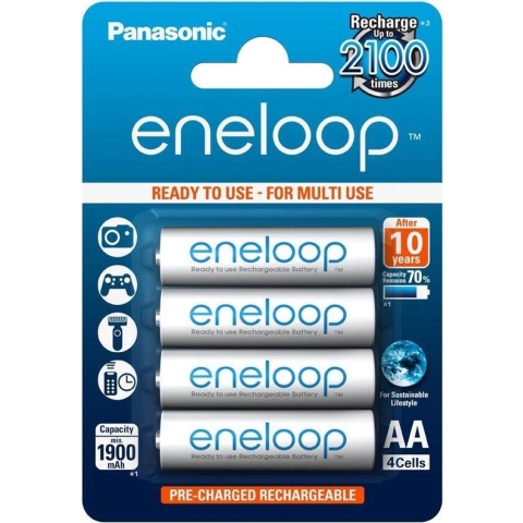 1x4 Panasonic Eneloop Mignon AA 1900 mAh