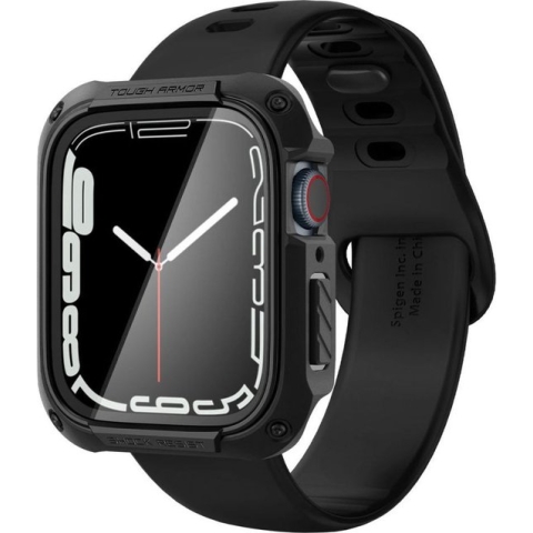 Spigen Apple Watch 7/8 (45mm) Tough Armor Hoesje - Zwart