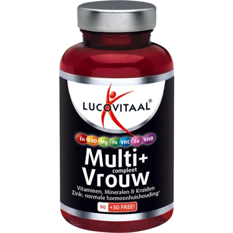 Lucovitaal Multi+ Compleet Vrouw Tabletten 120TB