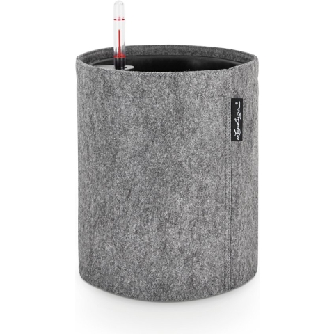 LECHUZA TRENDCOVER 32 VILT - Plantenbak - ALL-IN-ONE set - dark grey