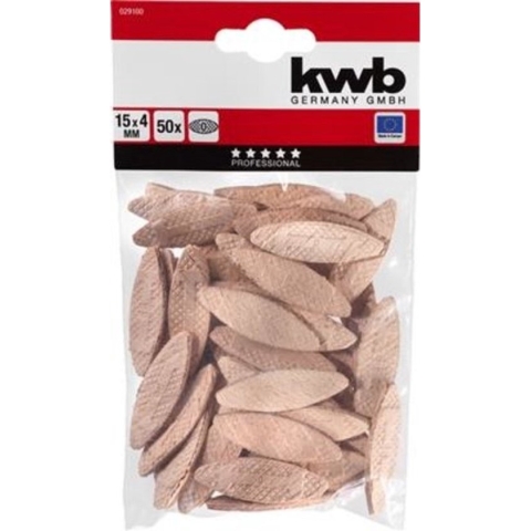 KWB - Houtverbinding Lamellen 65x12x4mm - 50 stuks