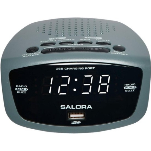 Salora CR627usb Digitale wekker