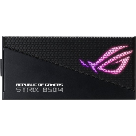 ASUS ROG STRIX 850W Gold Aura Edition - Voeding ATX12V 3.0 - 80 Plus Gold - 850 Watt - Modulair - 100-240 Volt wisselstroom V - PCIe 5.0 - zwart