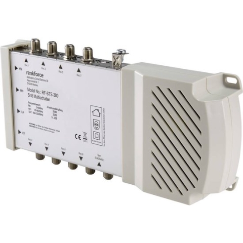 Renkforce RF-STS-380 Satelliet multiswitch Ingangen (satelliet): 5 (4 satelliet / 1 terrestrisch) Aantal gebruikers: 8