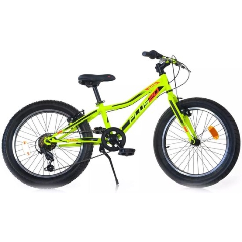 Aurelia Plus - 20 Inch - Mountainbike - Kids Fatbike - Lime/Zwart - 6 Versnellingen