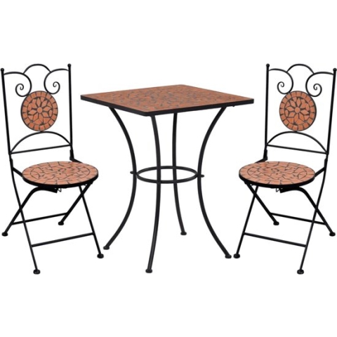 vidaXL-3-delige-Bistroset-mozaïek-keramische-tegel-terracottakleurig