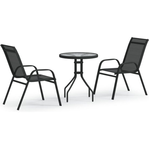 vidaXL-3-delige-Bistroset-zwart