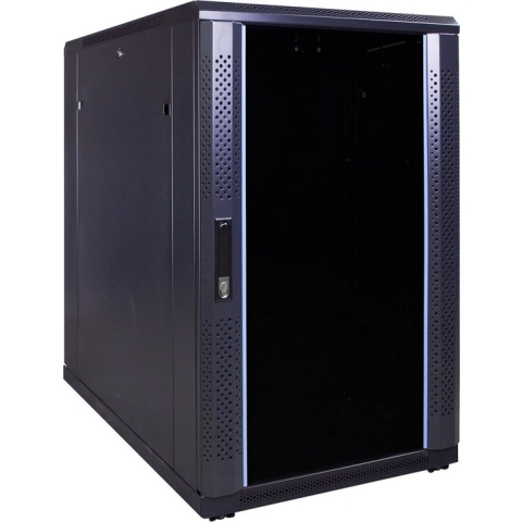 DSIT 18U serverkast / serverbehuizing met glazen deur 600x1000x1000mm (BxDxH) - 19 inch