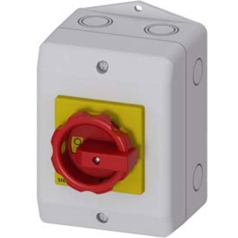 Siemens 3LD20640TB53 Belastbare scheidingsschakelaar Rood, Geel 3-polig 6 mm² 16 A 690 V/AC