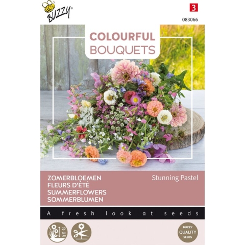 Buzzy bloemzaad -  Zomerbloemen Stunning Pastel | Colorful Bouquets