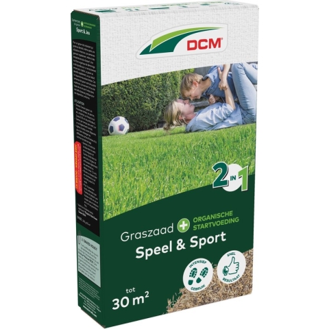 DCM GRASZAAD PLUS SPEEL & SPORT 0,6KG 30M²