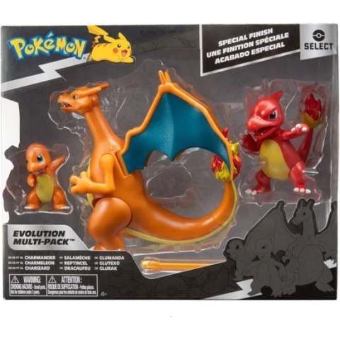 Pokémon Evolution Multi Set - Charmander, Charmeleon en Charizard