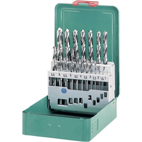 Heller 21962 4 HSS Metaal-spiraalboorset 19-delig Kobalt DIN 338 Cilinderschacht 1 set(s)