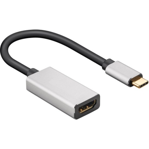 USB-C naar HDMI 8K 30Hz / 4K 120Hz adapter / aluminium - 0,15 meter