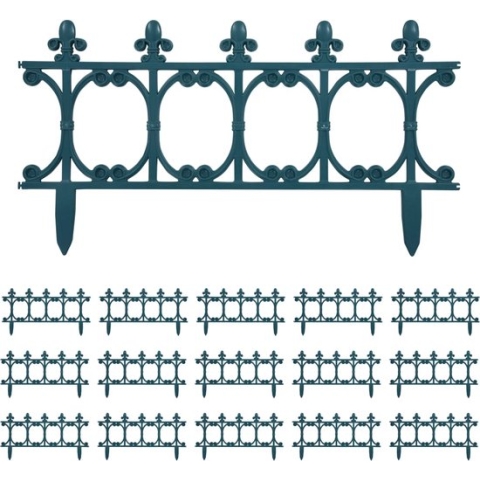 vidaXL-Gazonranden-16-st-10-m-PP-groen