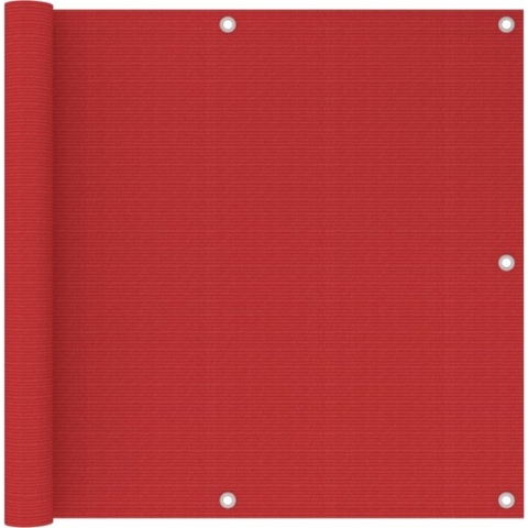 vidaXL-Balkonscherm-90x500-cm-HDPE-rood