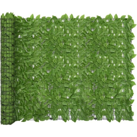 vidaXL-Balkonscherm-met-groene-bladeren-300x150-cm