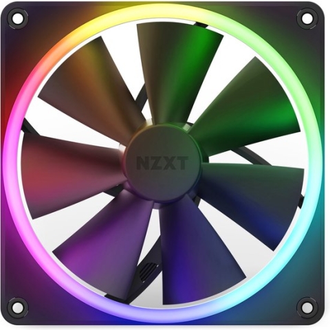 NZXT F140RGB - Ventilator - 140 mm - RGB - zwart