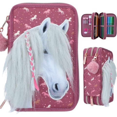 Depesche - Miss Melody 3-vaks etui - WILD HORSES