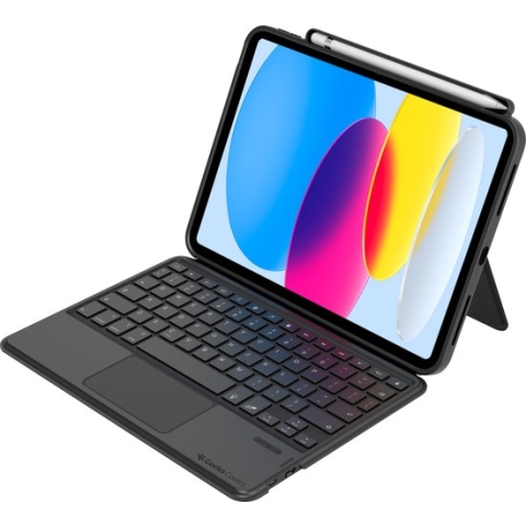 Gecko Covers Keyboard Cover voor de Apple iPad 10,9 (2022) - QWERTY - met touch pad & toetsenbord verlichting