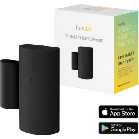 Hombli Slimme Draadloze Pir Bewegingsmelder - Directe Waarschuwing Via App - Zwart