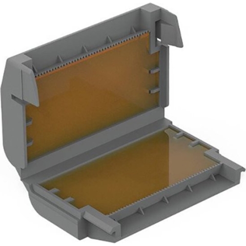 WAGO 207-1433 Gelbox voor verbindingsklemmen Flexibel: - Massief: - 1 stuk(s) Grijs