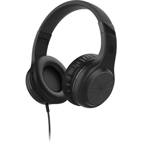 Motorola Sound Koptelefoon met Draad MOTO XT 120 - Over-Ear Koptelefoon - Kabel van 120 CM - Opvouwbaar Ontwerp - Passive Noise Isolation - Zwart