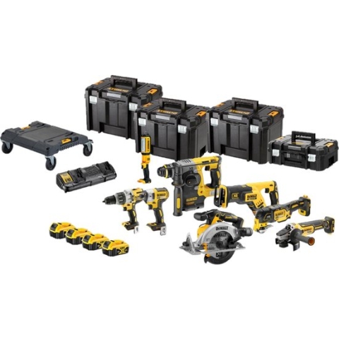 DeWALT DCK853P4T Accu combiset Brushless 8-delig 18V XR in TSTAK