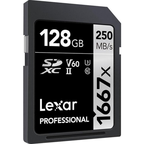 Lexar SDXC Professional UHS-II 1667x 128GB V60