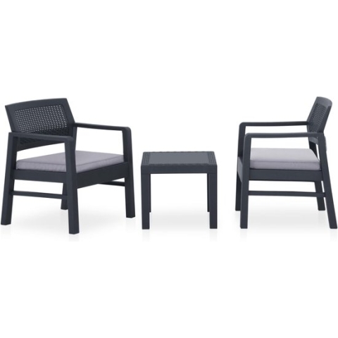 vidaXL-3-delige-Loungeset-met-kussens-kunststof-grijs