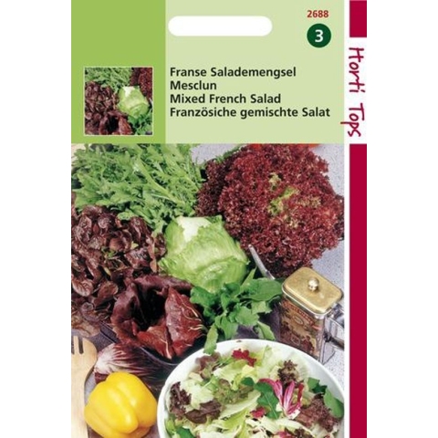 Hortitops Zaden - Mesclun, Frans Salademengsel