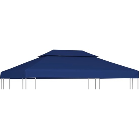 vidaXL-Prieeldak-2-laags-4x3m-310-g/m²-blauw
