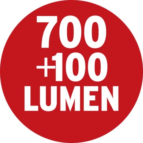 Brennenstuhl HL 700 A Led-werklamp met accu, voor buiten, IP54, 700 + 100 lm, inclusief USB-oplaadkabel, tot 10 uur verlichtingsduur, met magneten en haken