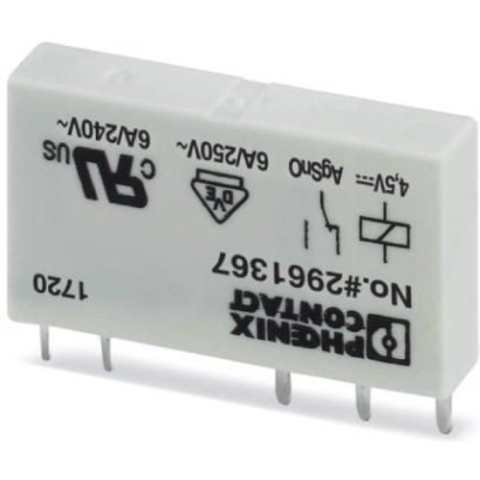 Phoenix Contact REL-MR- 4,5DC/21 PCB relais 4,5 V DC 6 A 1 wissel 10 pc(s)
