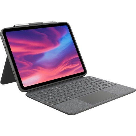 Logitech Combo Touch - Tablettoetsenbord - Geschikt voor iPad (10 gen) - UK Qwerty