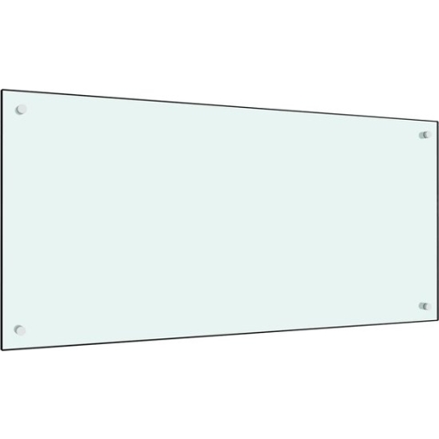 vidaXL-Spatscherm-keuken-100x50-cm-gehard-glas-wit