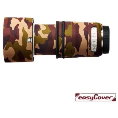 easyCover Lens Oak voor Canon RF 70 - 200 mm f/ 4.0 L IS USM Bruin Camouflage