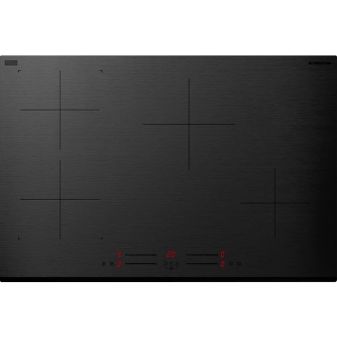 Inventum IKI7735MAT - Inbouw inductie kookplaat - 77 cm - 4 kookzones - Bridgefunctie - 1- of 2-fase - Facetrand voorzijde - Matzwart