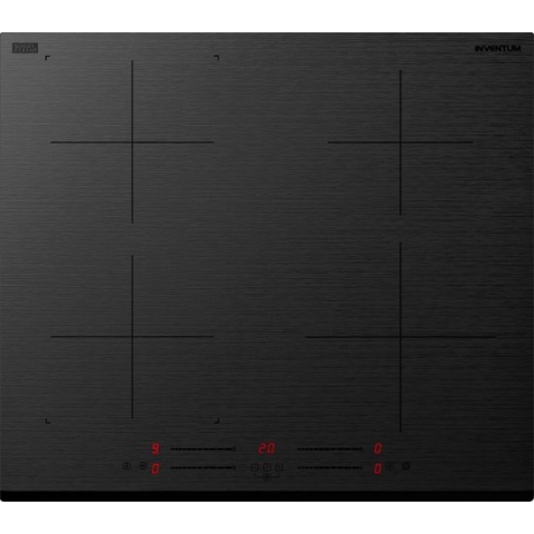 Inventum IKI6035MAT - Inbouw inductie kookplaat - 60 cm - 4 kookzones - Bridgefunctie - 1- of 2-fase - Facetrand voorzijde - Matzwart