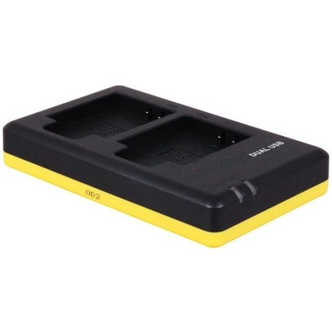 Huismerk Duo oplader voor 2 camera accu's Olympus Li-90B