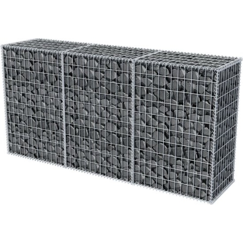 vidaXL-Gabion-mand-200x50x100-cm-gegalvaniseerd-staal
