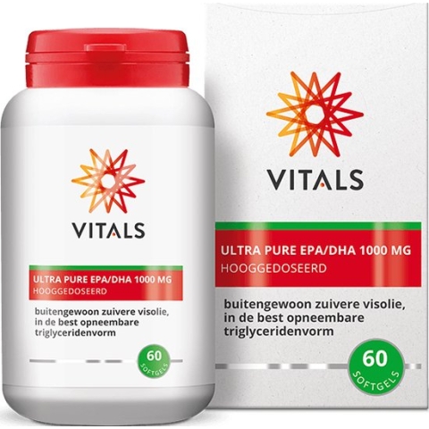 Vitals - Ultra Pure EPA/DHA 1000 mg - buitengewoon zuivere visolie, in de best opneembare triglyceridenvorm