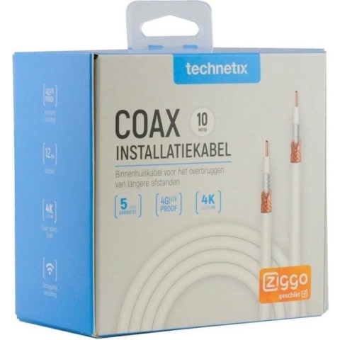 Coaxkabel COAXIH rol 10 mtr. [ZIGGO geschikt]