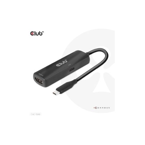 CLUB3D USB Gen2 Type-C to HDMI + Power Delivery